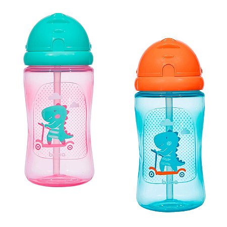 Garrafinha Transição Canudo em Silicone Antivazamento Buba