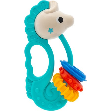 Chocalho com Mordedor e Massageador Cavalo Marinho Buba