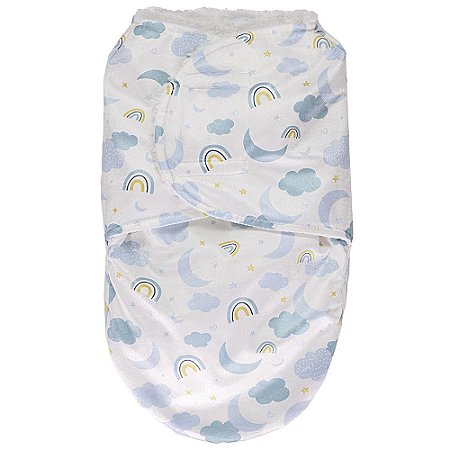 Saco De Dormir Super Soft Estampado Azul Buba