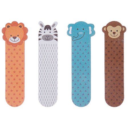 Kit 4 Lixas De Unha Para Bebê Selva Infantil Buba