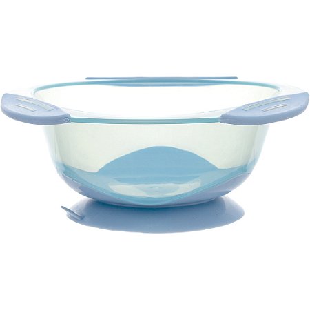 Pratinho Bowl Com Ventosa Tigela Infantil Azul Buba