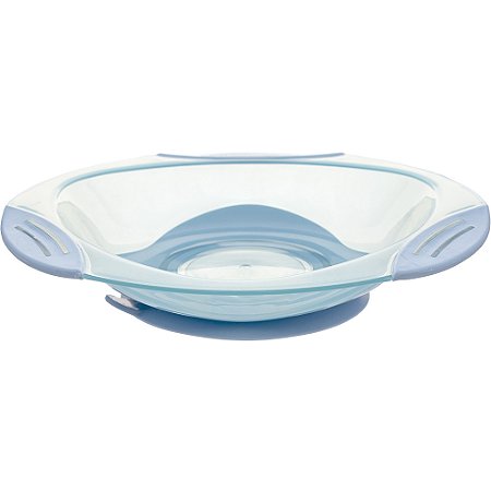 Pratinho Com Ventosa Infantil Azul Buba