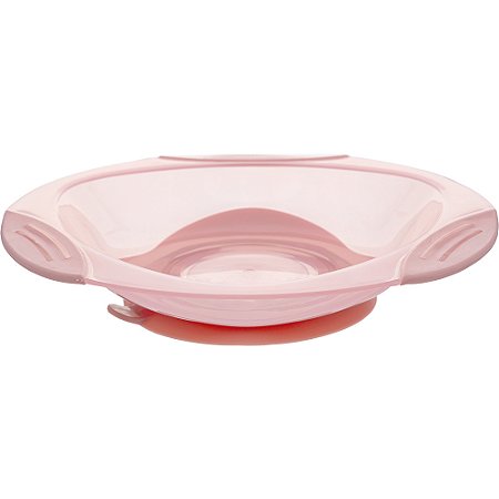 Pratinho Com Ventosa Infantil Rosa Buba