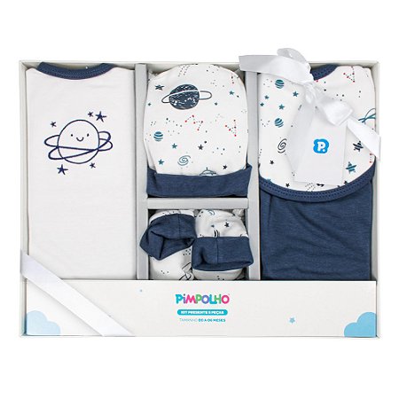 Kit Presente Bebê 05 Peças Espaço Pimpolho