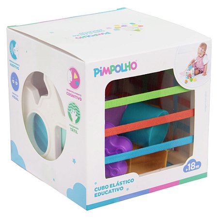 Cubo Elástico Com Peças De Encaixar Educativo Pimpolho