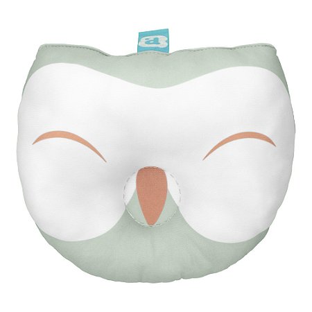 Travesseiro Anatômico Para Bebê Branco/Coruja Pimpolho