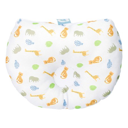 Travesseiro Anatômico Para Bebê Branco/Savana Pimpolho