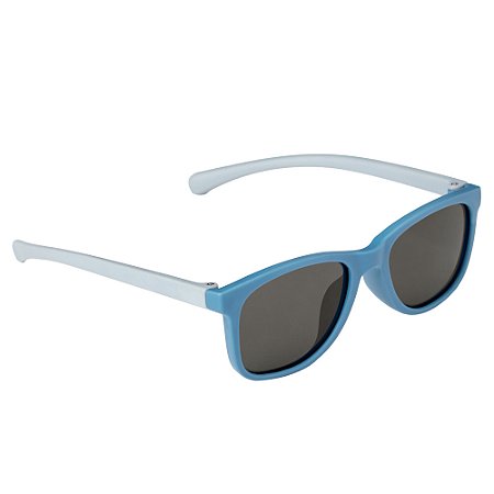 Óculos De Sol Proteção Uv Flexível Tam. M Azul e Cinza Buba