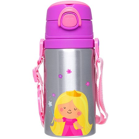 Garrafinha Aventuras Princesa em Alumínio 3+ Buba