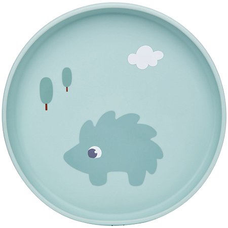 Pratinho Em Silicone Com Ventosa Cloudy Verde Buba