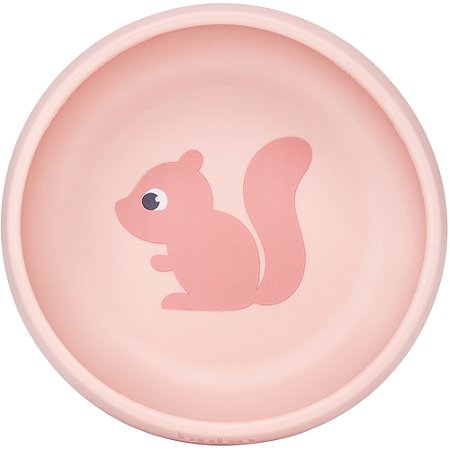 Bowl Em Silicone Com Ventosa Cloudy Rosa Buba