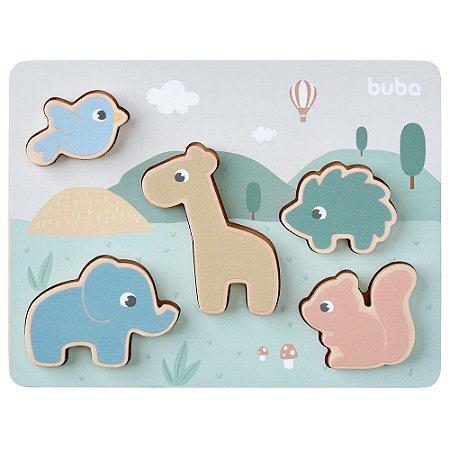 Tabuleiro De Encaixe Cloudy Brinquedo Infantil Interativo Buba