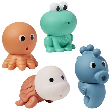 Bichinhos Para Banho Laváveis Fundo Do Mar Buba