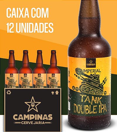 Caixa Fechada com 12 unid. da CAMPINAS Imperial TANK IPA - 500ml