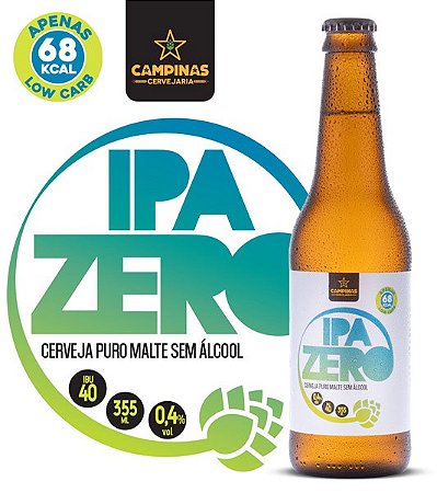 CAMPINAS IPA Zero - 355ml - IPA Sem Álcool