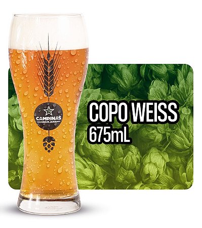 Copo Cerveja Weizen Cervejaria CAMPINAS - 675ml