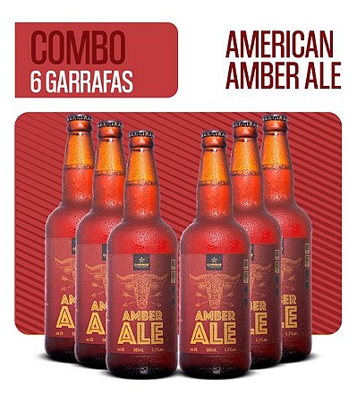 Pack de Cerveja Artesanal da CAMPINAS - 6 American Amber Ale  500ml