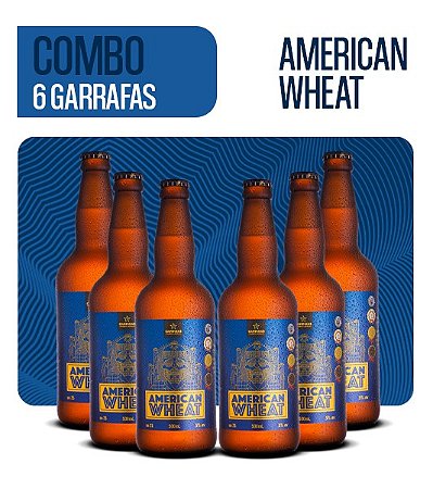 Pack de cerveja artesanal da CAMPINAS - 6 American Wheat  500ml