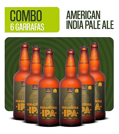 Pack de cerveja artesanal da CAMPINAS - 6 Forasteira IPA 500ml