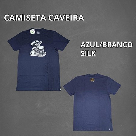 Camiseta Cervejaria CAMPINAS -  Azul Escuro Caveira