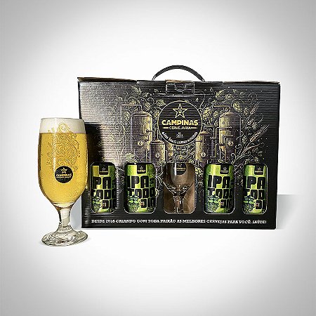 Kit Long Necks com Taça - Session IPA