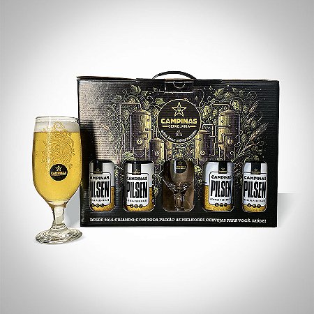 Kit Long Necks com Taça - Pilsen