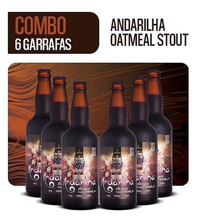 10% OFF - Pack de cerveja artesanal da CAMPINAS - 6 Andarilha Oatmeal Stout 500ml