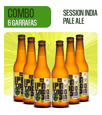 Sexta IPA 33% OFF - Pack de cerveja artesanal da CAMPINAS - 6 Session IPA Todo Dia 355ml