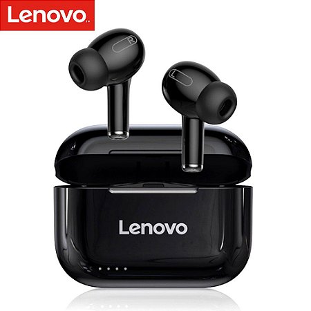 Fone Bluetooth Lenovo LP1S Preto - Infoprata Informática
