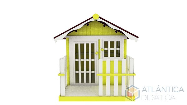 Casinha de Madeira Infantil com Varanda