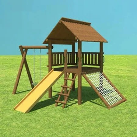 Playground Eucalipto 1 Torre com Balanço Duplo