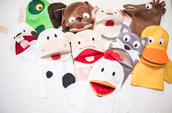 Fantoche ANIMAIS DOMÉSTICOS 10 PÇS