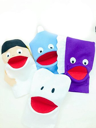 Fantoche FAMILIA DENTÁRIA 4 pçs