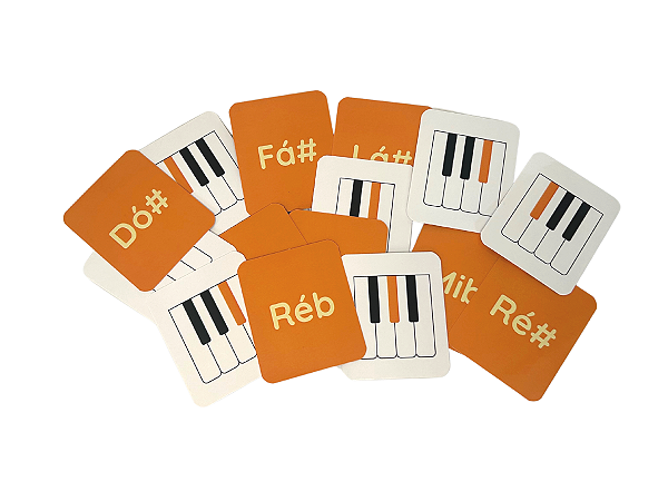 Jogo da Memória Musical - Piano Teclas Pretas