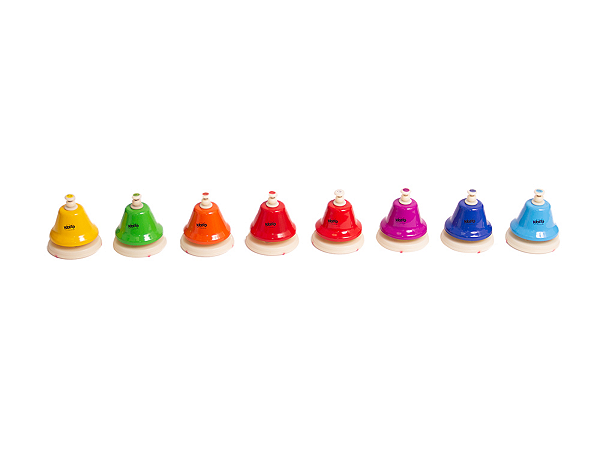 Sinos de Mesa Kidzzo Colorido - Kit com 8