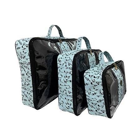 Kit de 3 Bolsas Nécessaire Musical