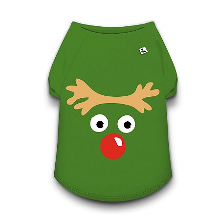 CAMISETA NATAL PARA CACHORROS "RUDOLPH"