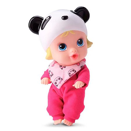 Boneca Bebê Little Dolls Soninho Panda Faz Xixi Divertoys