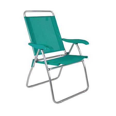 Cadeira Reclinavel Mor 4 Posiçoes Aluminio Boreal Anis