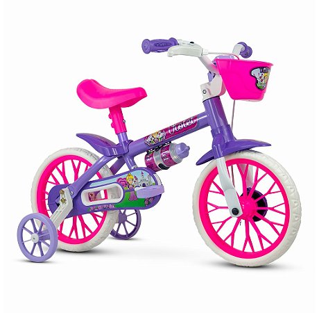 Bicicleta Infantil Aro 12 Rosa Violet Nathor