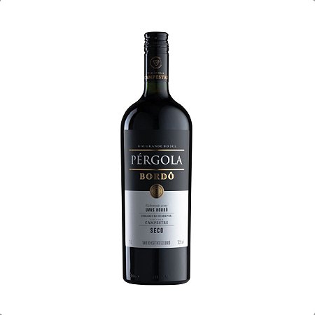 Vinho Tinto de Mesa Pérgola Seco Bordô Campestre 1 Litro