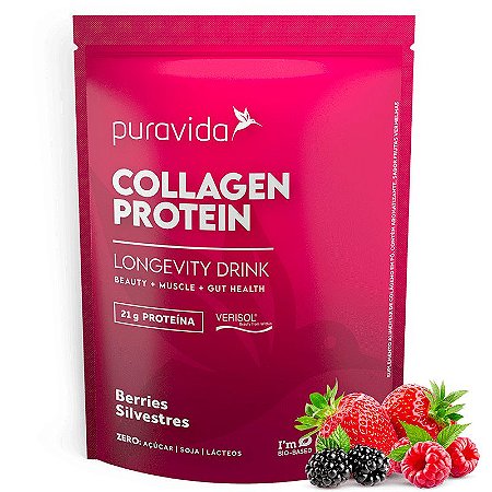 Collagen Protein ( 450G Berries Silvestres - Verisol ) PuraVida
