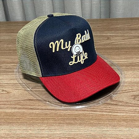 Boné trucker " My Bald Life"