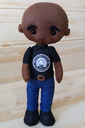 Boneco de Feltro Clube dos Carecas sem barba
