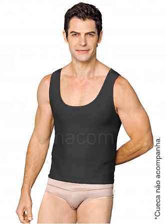 MACOM - COLETE POSTURAL MASCULINO - PRETO - G