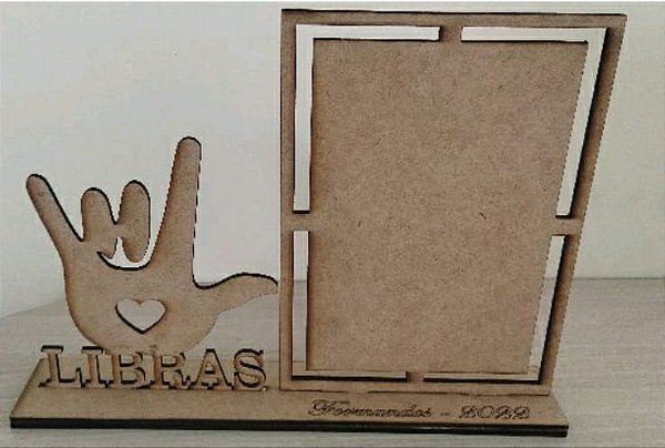 Porta retrato de Libras em MDF