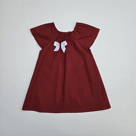 VESTIDO CAROL VERMELHO ESCURO