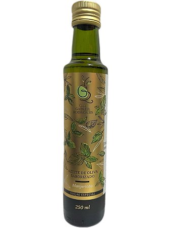 AZEITE DE OLIVA EXTRA VIRGEM SABORIZADO MANJERICÃO