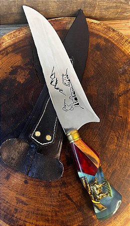 FACA PICANHEIRA JAVALI CAÇA 10 POLEGADAS