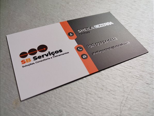 Cartão de Vista - Laminação Fosca + Verniz UV Localizado - 1.000 und